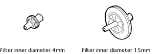 Filter inner diameter 4mm,15mm,25mm