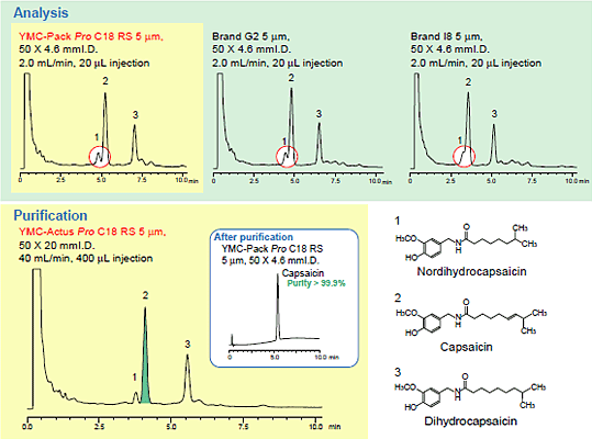 Direct scale-up from analytical to preparative